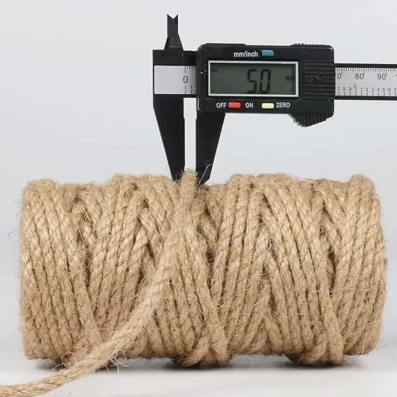Jütburada Jüt Halat 5 mm 20 Metre Hasır Dekor Süsleme İp - 3