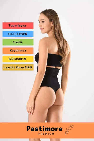 Ultra İnceltici Yüksek Bel Silikon Dikişsiz Sıkılaştırıcı Karın Toparlayıcı Slip-String Kadın Korse - 2
