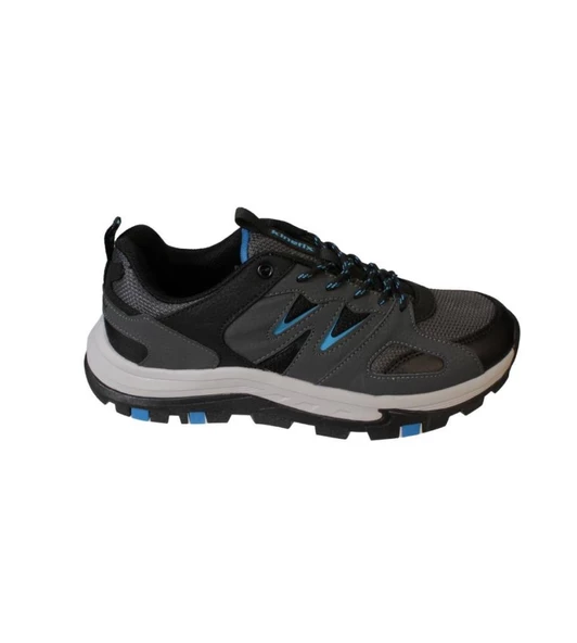 KİNETİX Erkek Siyah Gri Termo Comfort Taban Soğuya Kışa Dayanıklı Outdoor Ayakkabı - 6