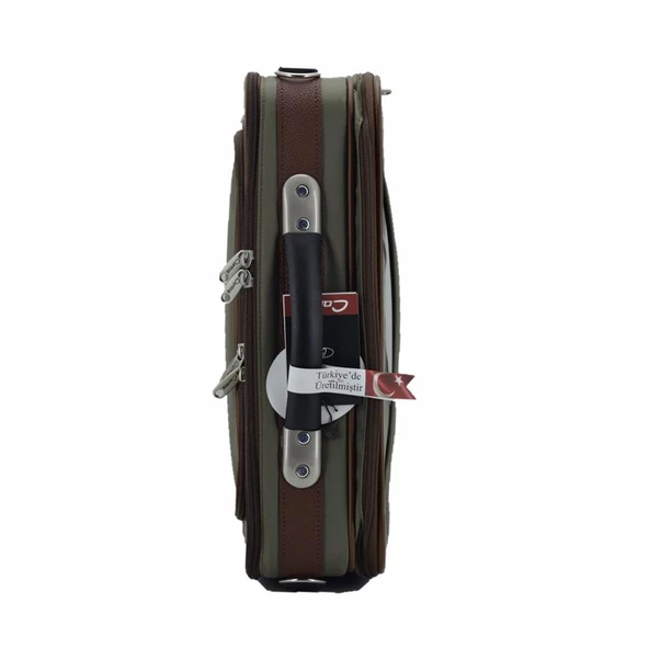 Kasalı Lüx Kabin Boy Evrak ve Business Çanta Yeşil 48 Cm - 4