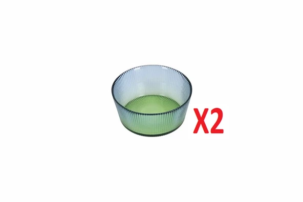 Porland Tirius Mavi-Yeşil Kase 13 cm 2li 04FIA002615