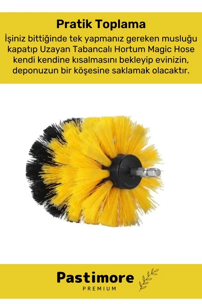 Premium 3lü Matkap Ucu Banyo Küvet Duşakabin Araba Tekerliği Koltuk Yıkama Temizleme Fırçası Seti - 4
