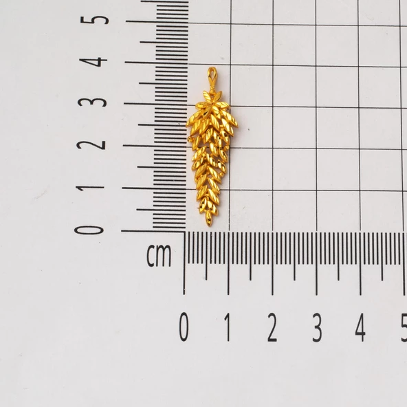 Özel Tasarım Altın Zincirli 22 Ayar Kolye - Resim 3