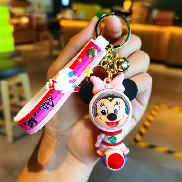 Space Uzay Astronot Mickey Mouse Anahtarlık Ve Çanta Aksesuarı - Resim 2