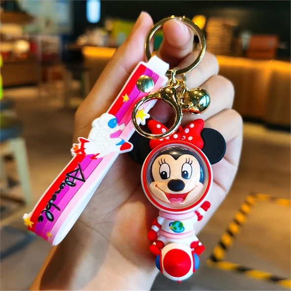 Space Uzay Astronot Mickey Mouse Anahtarlık Ve Çanta Aksesuarı - Resim 4