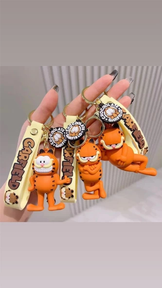 Kedi Garfield Anahtarlık Ve Çanta Aksesuarı - Resim 2