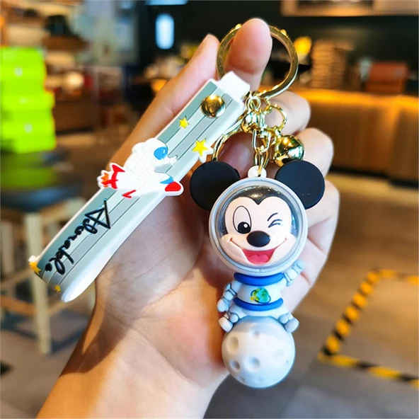Space Uzay Astronot Mickey Mouse Anahtarlık Ve Çanta Aksesuarı ürün görseli