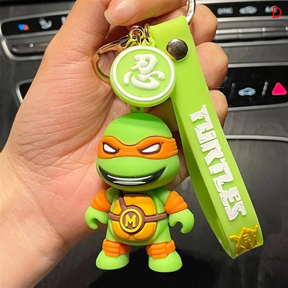Ninja Kaplumbağalar  Anahtarlık Ve Çanta Aksesuarı  - Resim 4