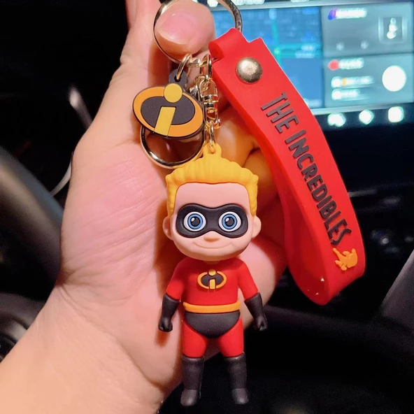 İnanılmaz Aile Silikon Anahatarlık Çanta Süsü ürün görseli