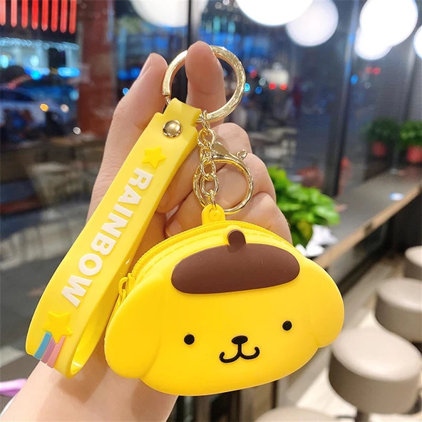 Hello Kitty Pompompurin Purin Cüzdan Anahtarlık Çanta Aksesuarı - 2