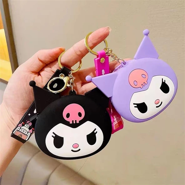 Kuromi Bozuk Para Cüzdanı  Mor Anahtarlık - 4