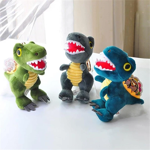 Dinazor Anahtarlık Çanta Süsü Peluş Dinozor Anahtarlık 1 ADET - 4