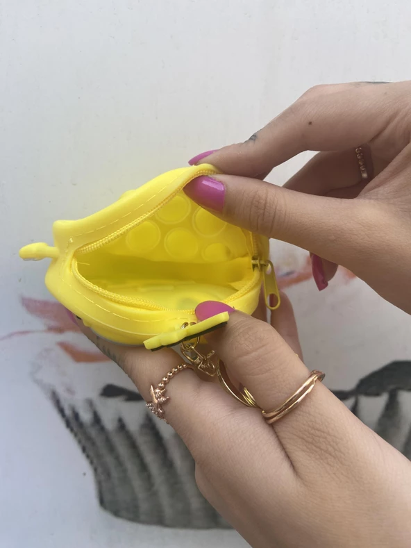 Minyonlar  Bozuk Para Cüzdanı Anahtarlık Popotli - 3