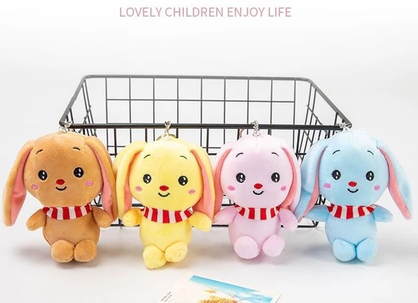 Sevimli Tavşan Peluş Anahtarlık Çanta  Süsü ürün görseli