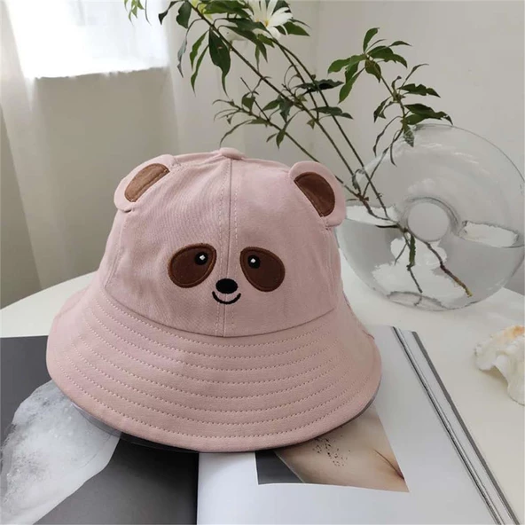 Panda Figürlü Balıkçı Şapka Unisex