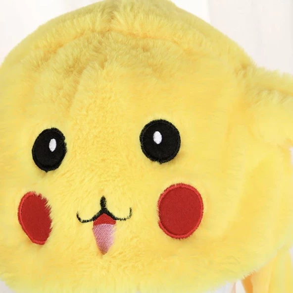 Pokemon Pikachu Hareketli ve Işıklı Peluş Şapka - 3