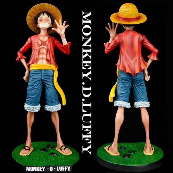 One Piece Monkey D. Luffy Anime Aksiyon Figür 43 cm - Resim 2