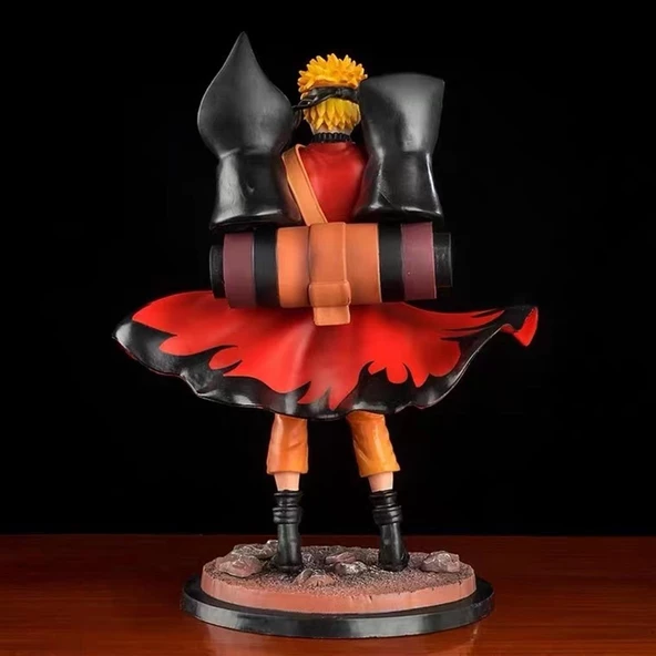 Anime Naruto Uzumaki Işıklı Eylem Karakter Figür Oyuncak Biblo 23 cm - Resim 3