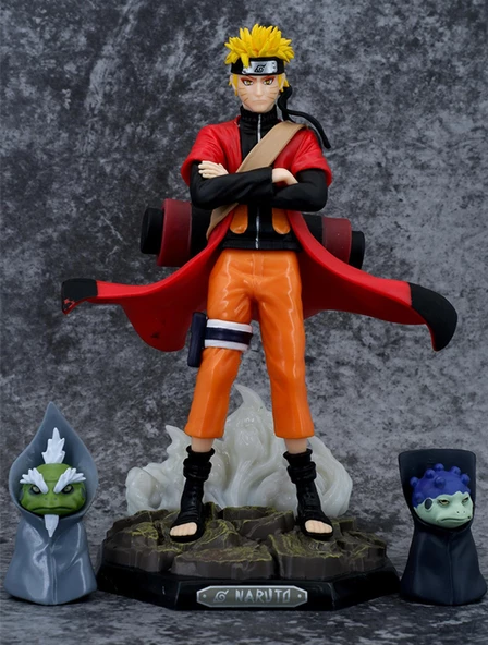 Anime Naruto Uzumaki Işıklı Eylem Karakter Figür Oyuncak Biblo 23 cm ürün görseli