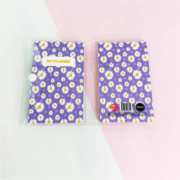 Mor Papatya Pp Mini Çanta Defter