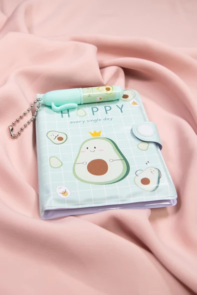 Avakado  Defter ve Kalem Seti -Notebook -Defter - 4