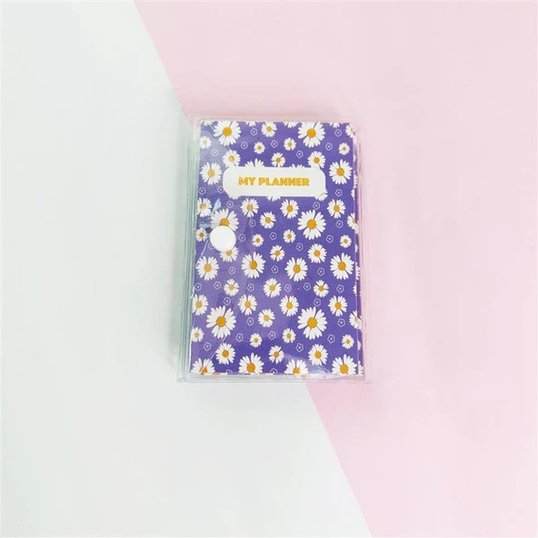 Mor Papatya Pp Mini Çanta Defter - 2