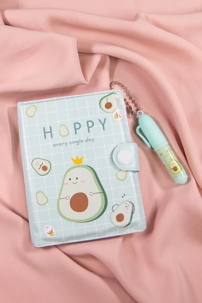 Avakado  Defter ve Kalem Seti -Notebook -Defter - 6