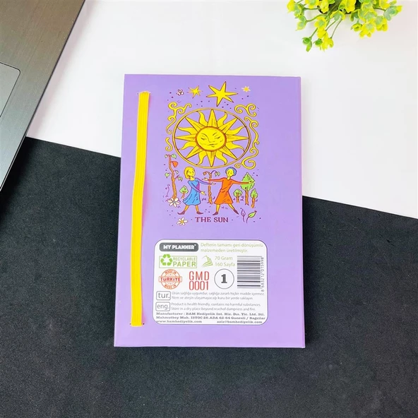 The Sun Tasarımlı Lastikli Defter - 2