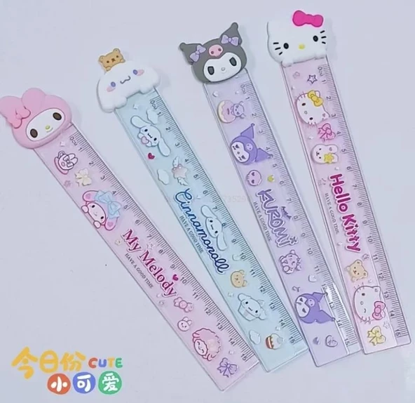 Sevimli Karakterler Hello Kitty  Cetvel 1  Adet - 4