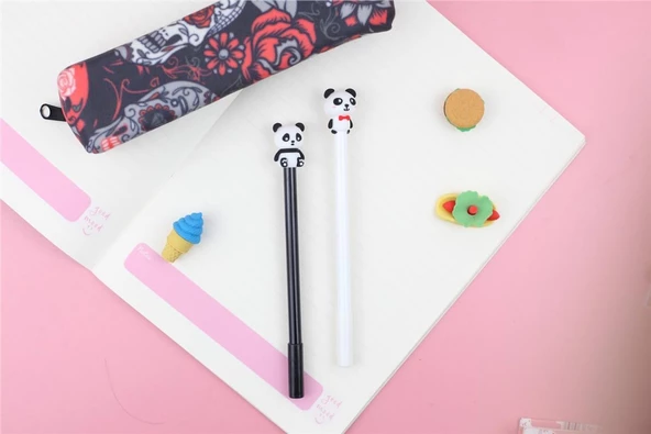 Sevimli Siyah Beyaz Panda Jel Kalem ürün görseli
