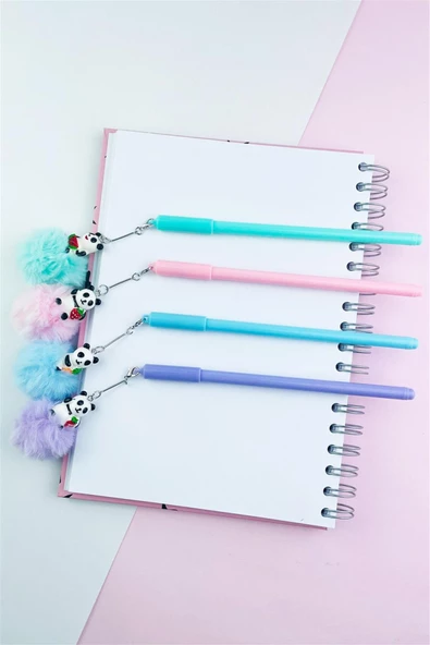 Tüylü Panda Tükenmez Kalem - 3