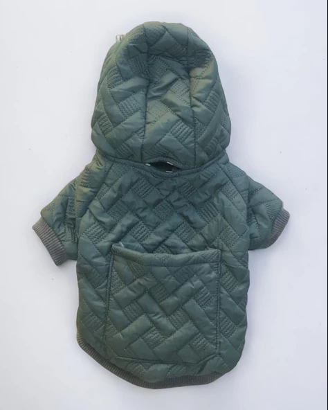 Green Comfy Köpek Montu, Köpek Ceketi, Köpek Dış Giyim - 8