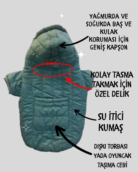 Green Comfly Köpek Montu, Orta ve Büyük Irklar için - 5