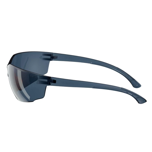 İş Güvenlik Gözlüğü UV Koruyucu Silikonlu Gözlük S1100 Füme 12 Adet - Resim 5