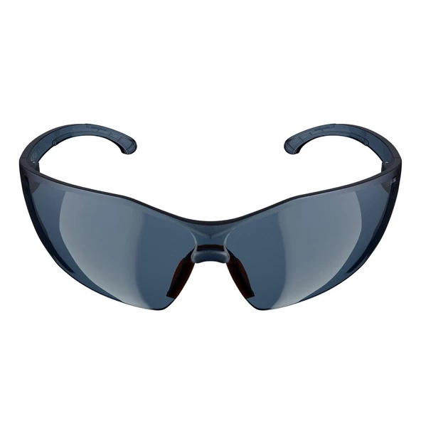 İş Güvenlik Gözlüğü UV Koruyucu Silikonlu Gözlük S1100 Füme 12 Adet - Resim 4