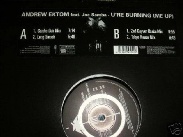 Andrew Ektom Feat. Joe Samba* – U 'Re Burning (Me Up) - House Vinly Plak alithestereo - 2