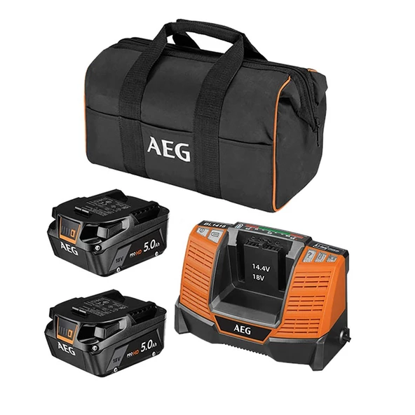 AEG SET LL 1850SHD Akü 5Ah + Şarj Aleti Paket - T4935478945