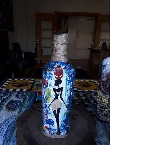 Himarry el yapımı dekoratif afrikalı kadın biblo - 2