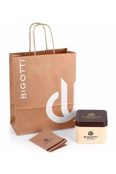 Bigotti Milano Luxury Erkek Kol Saati Siyah Deri Kordon Çelik Kasa Fonksiyonlar Aktif Beyaz zmb002 - 6
