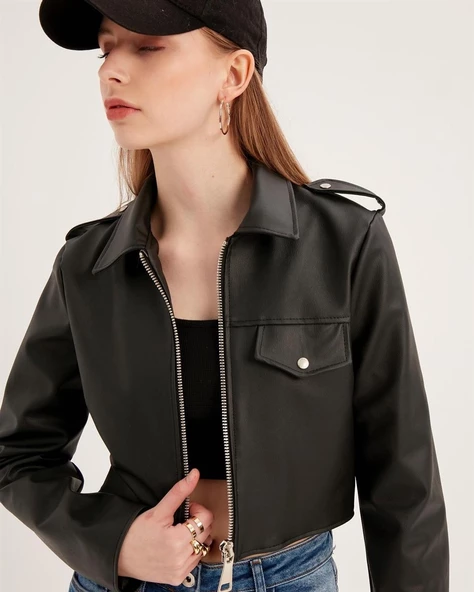 Bayan Yeni model Deri Ceket 531111 - 2