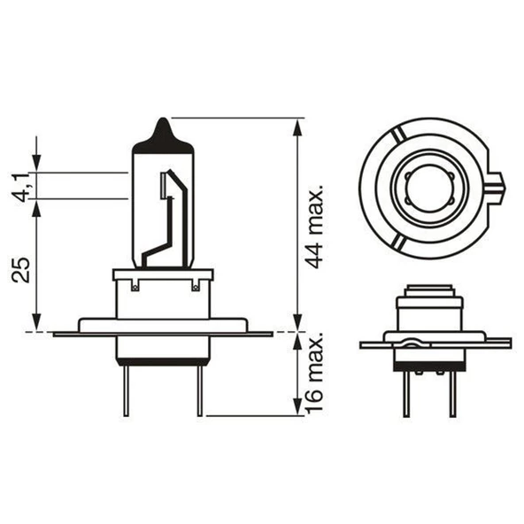 Bosch H7 Ampul 12V 55W 2 ADET 1987302804 - 5