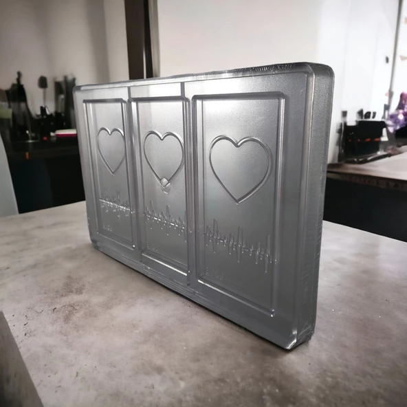 Polikarbon Tablet Çikolata Kalıbı 80 gr | Cm-3842 - Resim 2