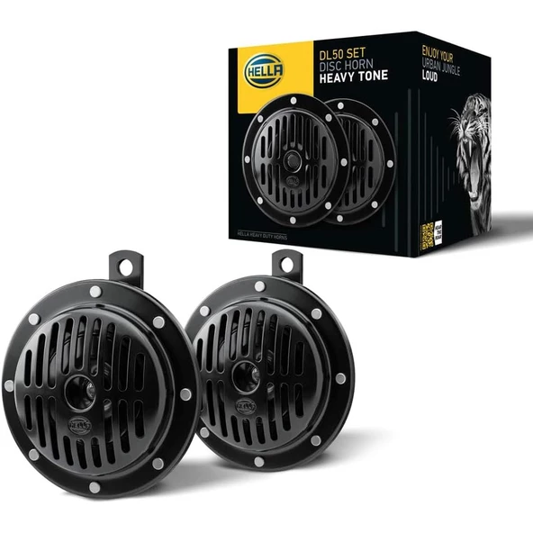 Hella DL50 Süperton Korna İkili Set 12V 310-380 Hz 114 dB ürün görseli 1