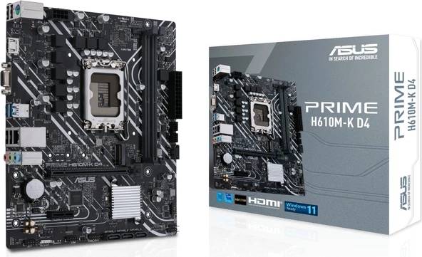 Asus PRIME H610M-K D4 H610 3200 MHz DDR4 LGA1700 mATX Anakart