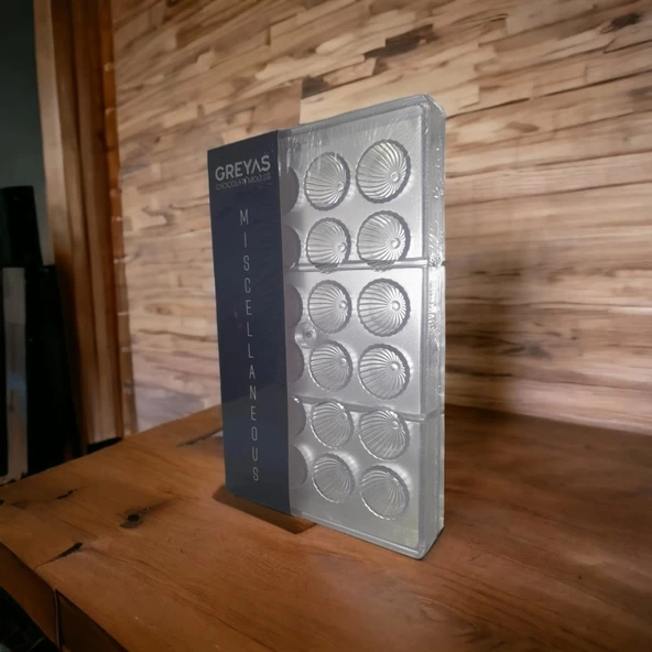 Polikarbon Yuvarlak Pralin Çikolata Kalıbı 13.5 gr | Cm-1305 - Resim 2