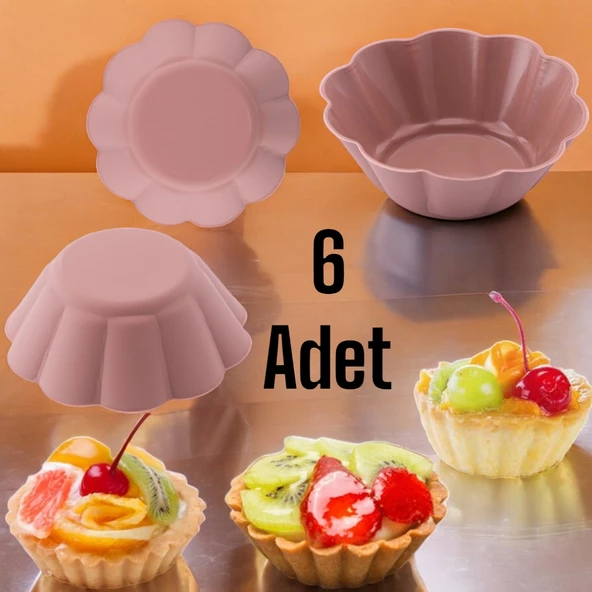 Silikon Yonca Kek ve Muffın Kalıbı 6'lı paket - Resim 3