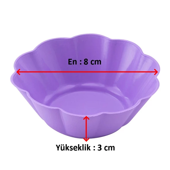 Silikon Yonca Kek ve Muffın Kalıbı 6'lı paket - Resim 5