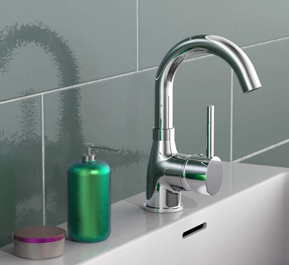 Sardıcı Krom Gövde Mutfak Evye Bataryası - 4