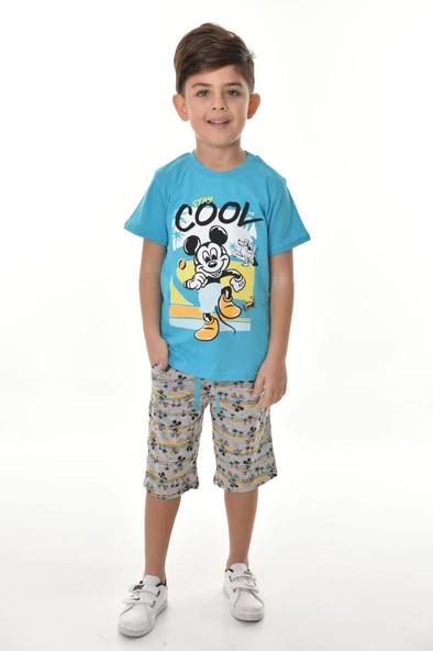 Cool Stay Şortlu Erkek Çocuk Takım MNK0500 - 10
