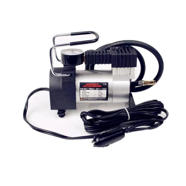 Sentinel Metal Gövdeli Gri Mini Oto Araç Hava Kompresörü 12V - 2